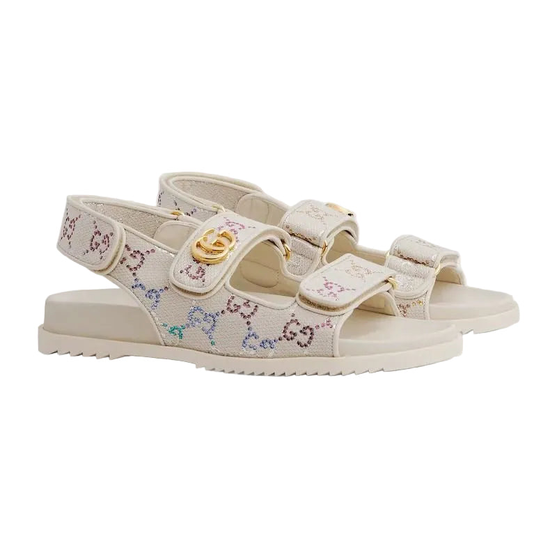 GIGI WHITE SPARKLE SANDALES