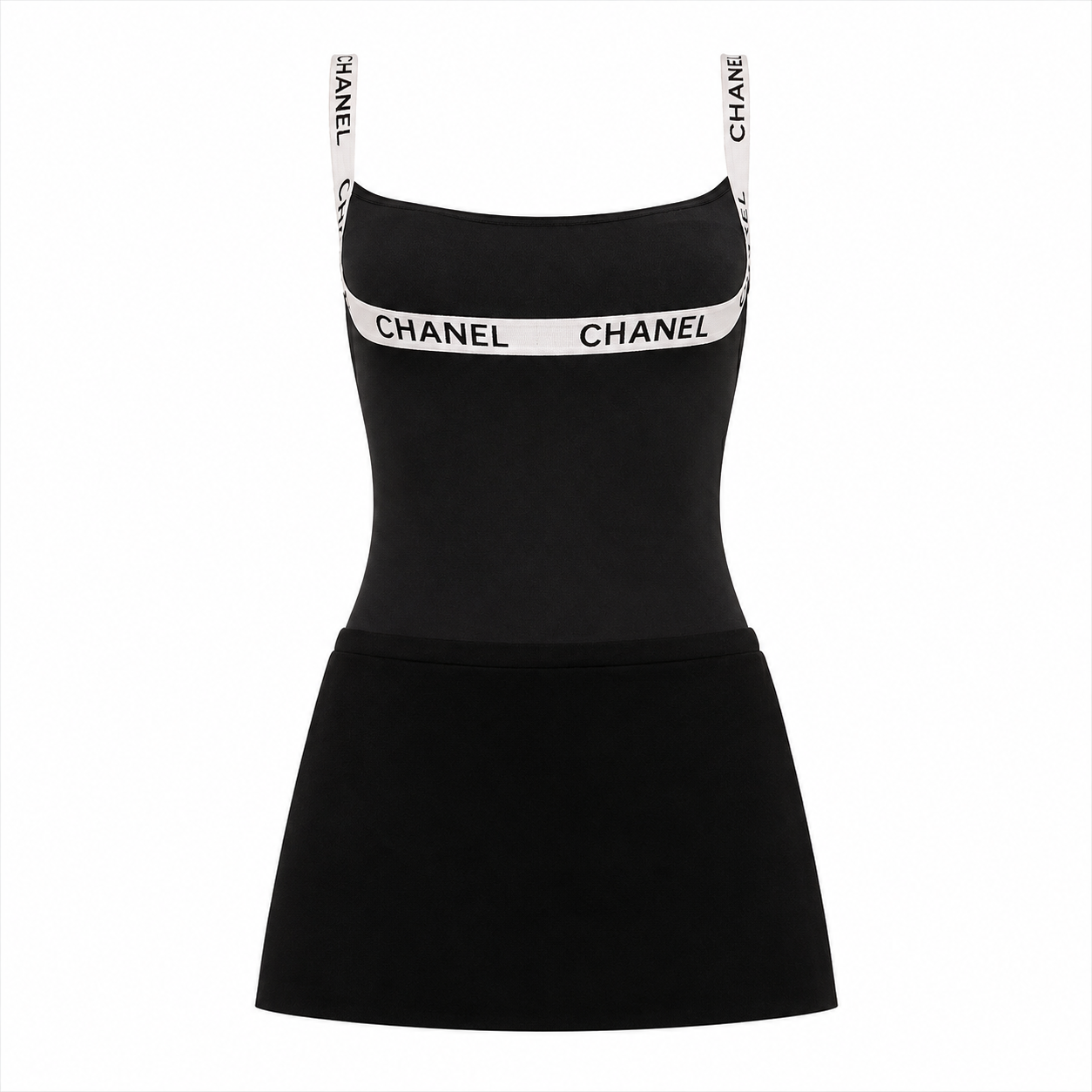 NEL WHITE STRAP DRESS