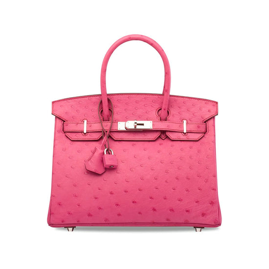 LUXURY PINK OSTRICH BAG