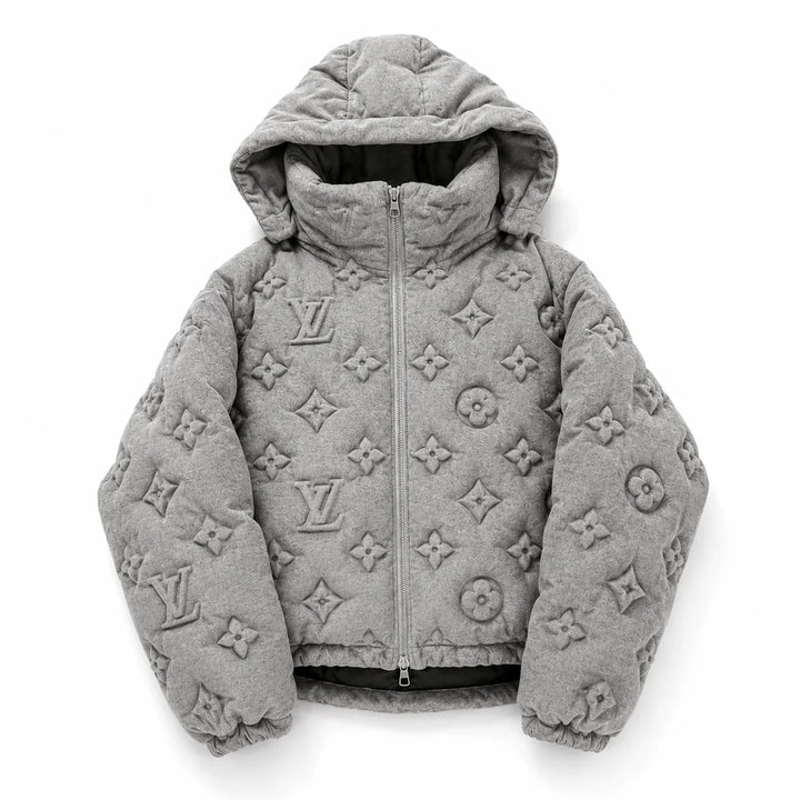 LOVIE GREY PUFFER JACKET