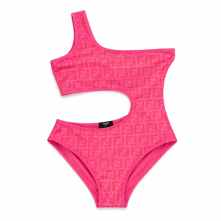 FF PINK CUT OUT SWIMSUIT