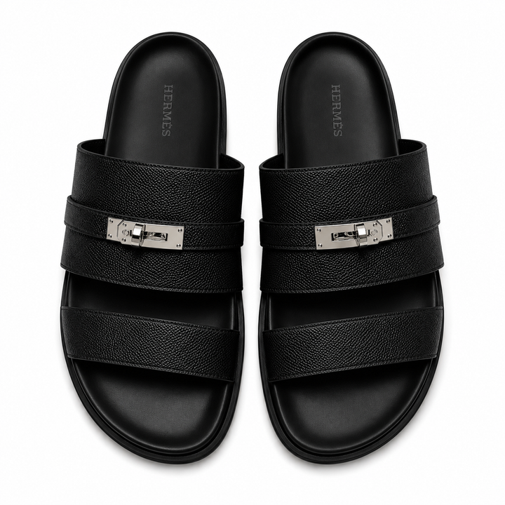 HER JACKSON BLACK SANDALES