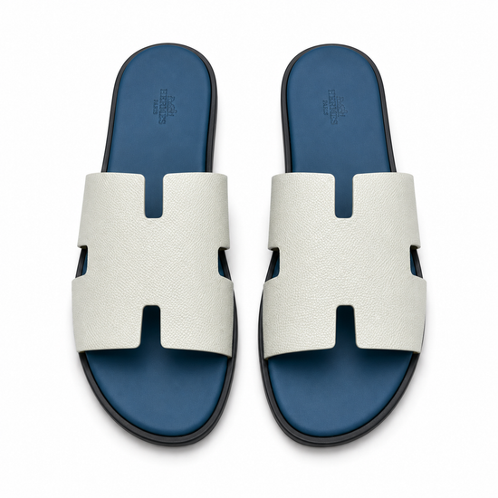 HER NAVY SANDALES