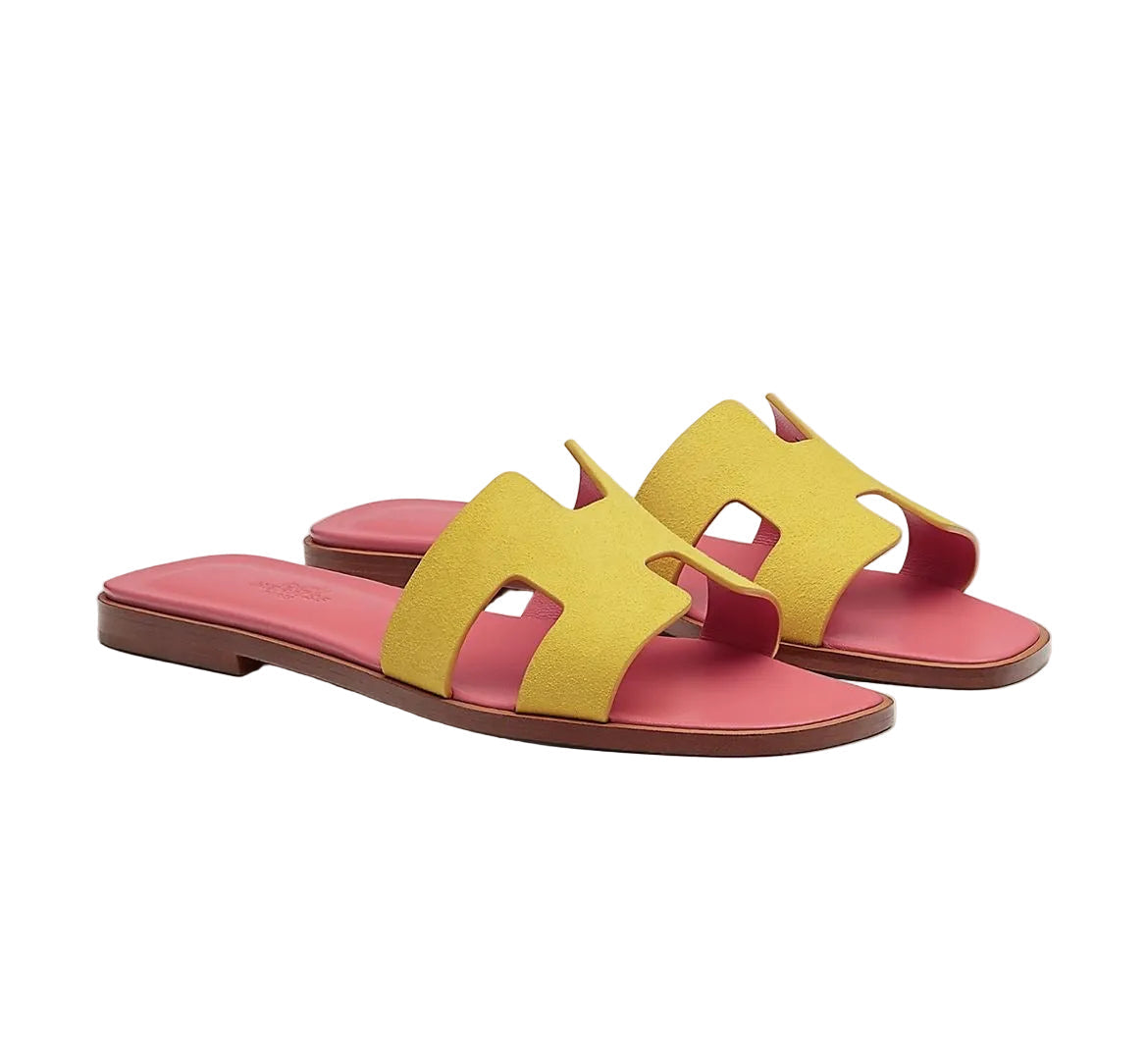 HÈR PINK YELLOW SANDALES