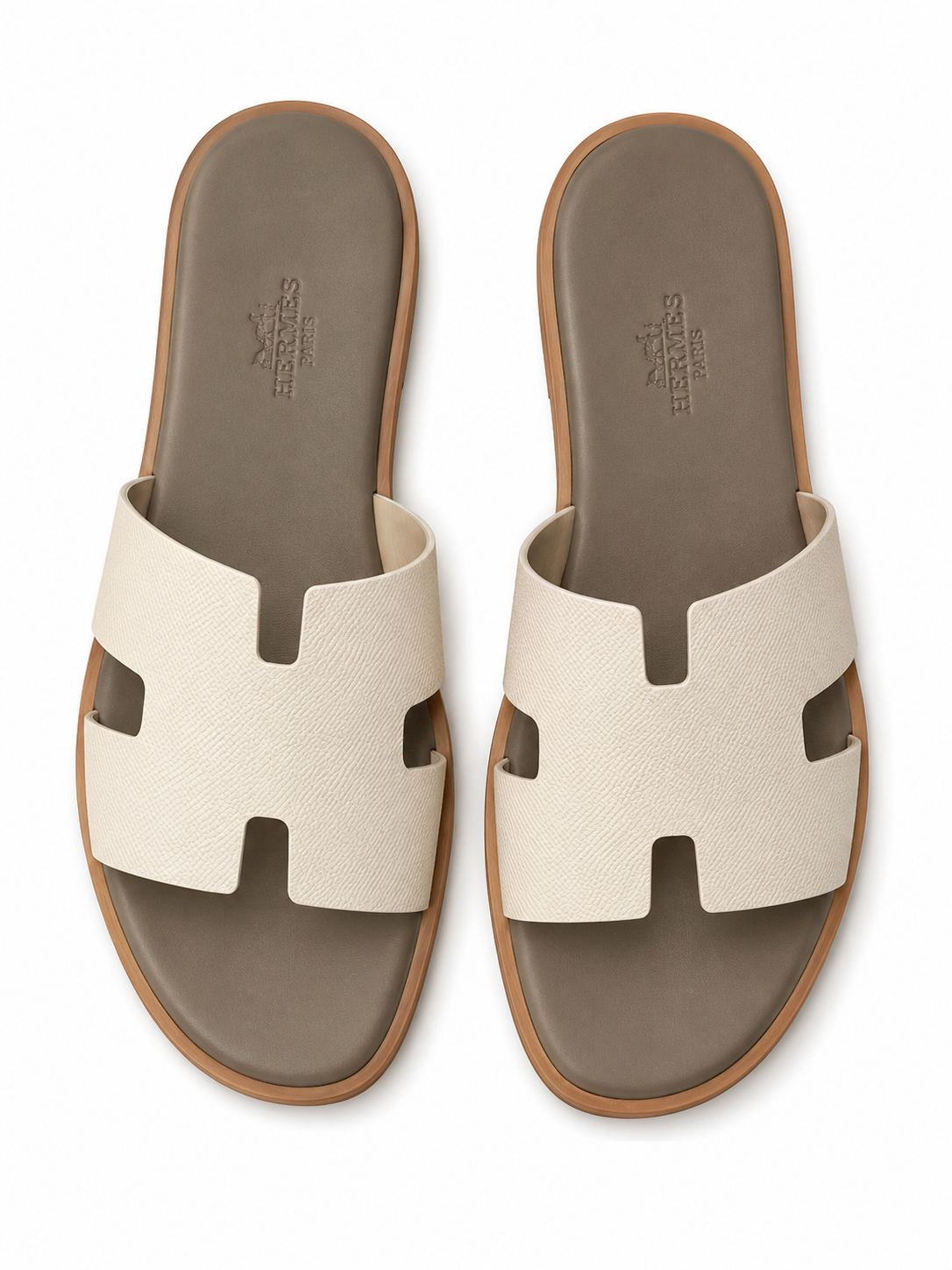 HER TAUPE SANDALES