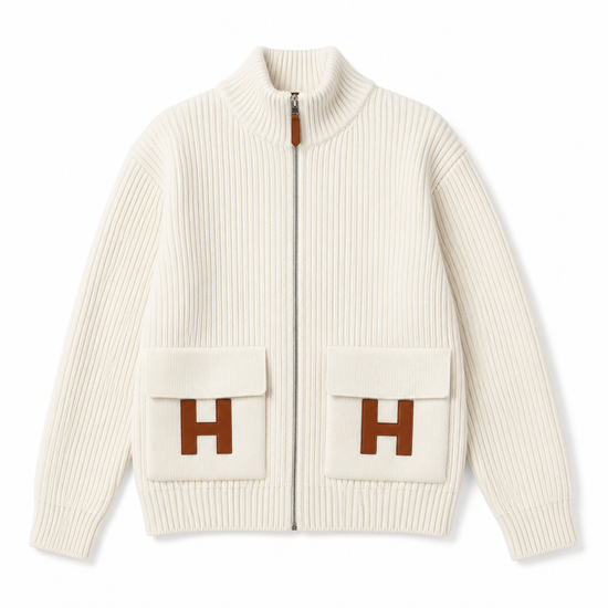 HÈR WHITE ZIP UP