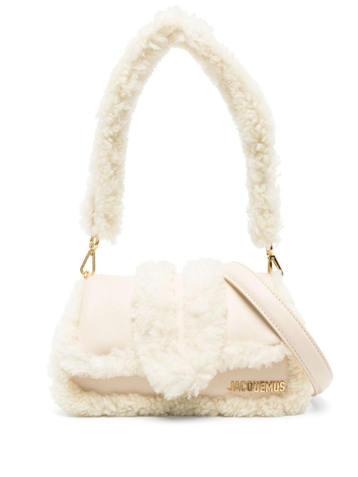 JACQIE WHITE FLUFFY BAG