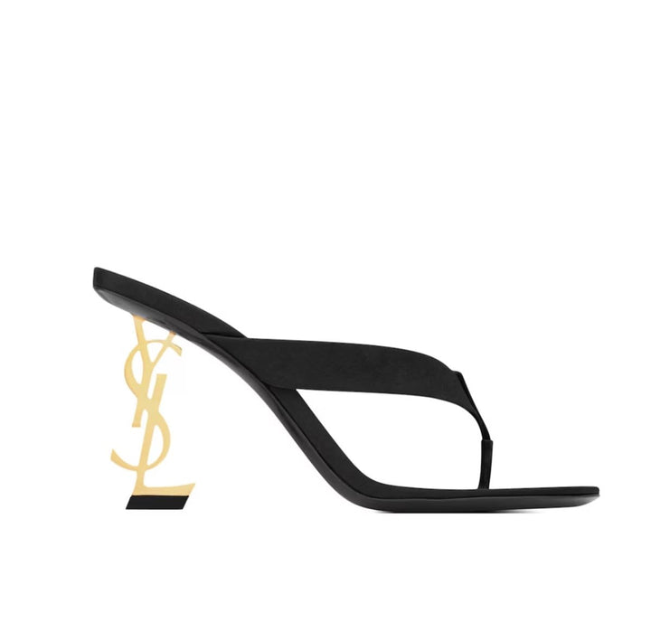 LAURA HEEL LOGO MULES