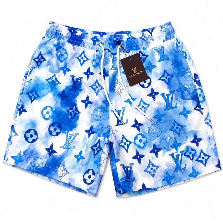 LOVIE BLUE TIE DYE SHORTS