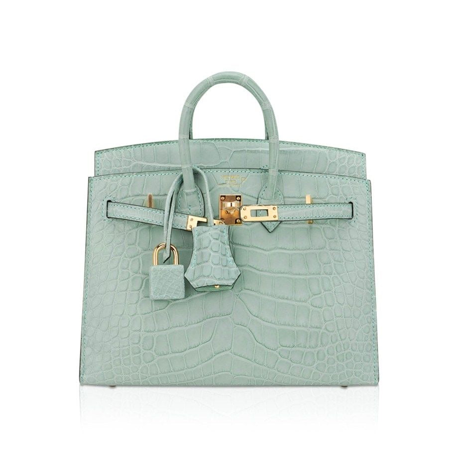 MINT CROCO LUXURY BAG