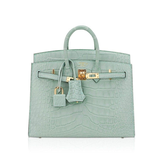 MINT CROCO LUXURY BAG