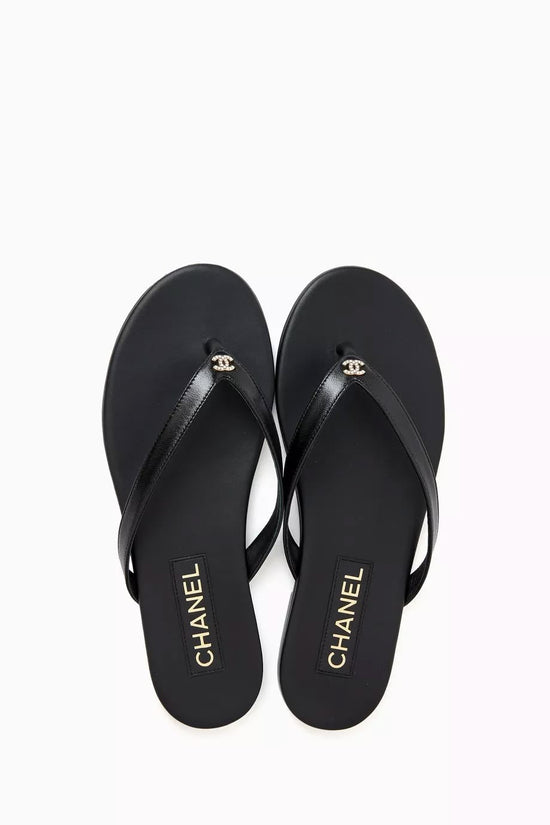 NEL BLACK FLIP FLOPS