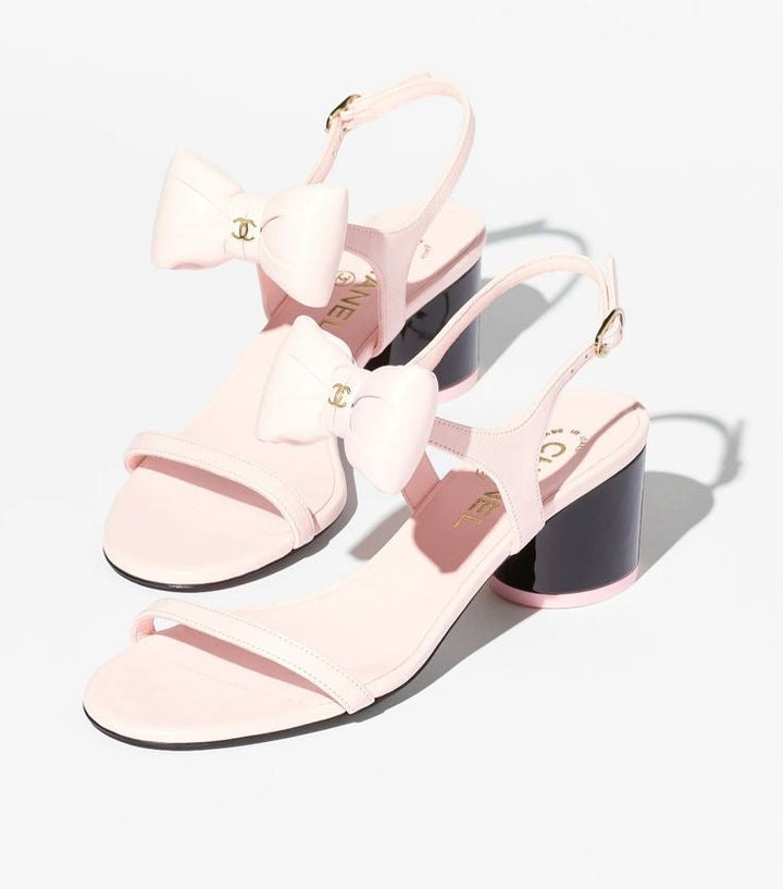 NEL PINK BOW HEELS