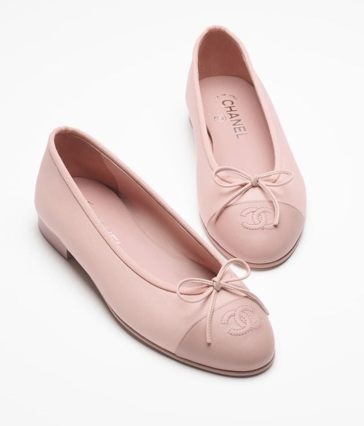 NEL PINK LEATHER BALLERINA’S