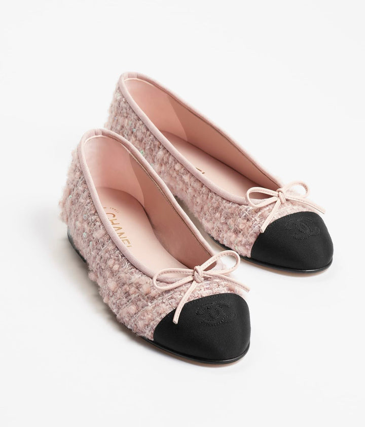 NEL PINK TWEED BALLERINA’S