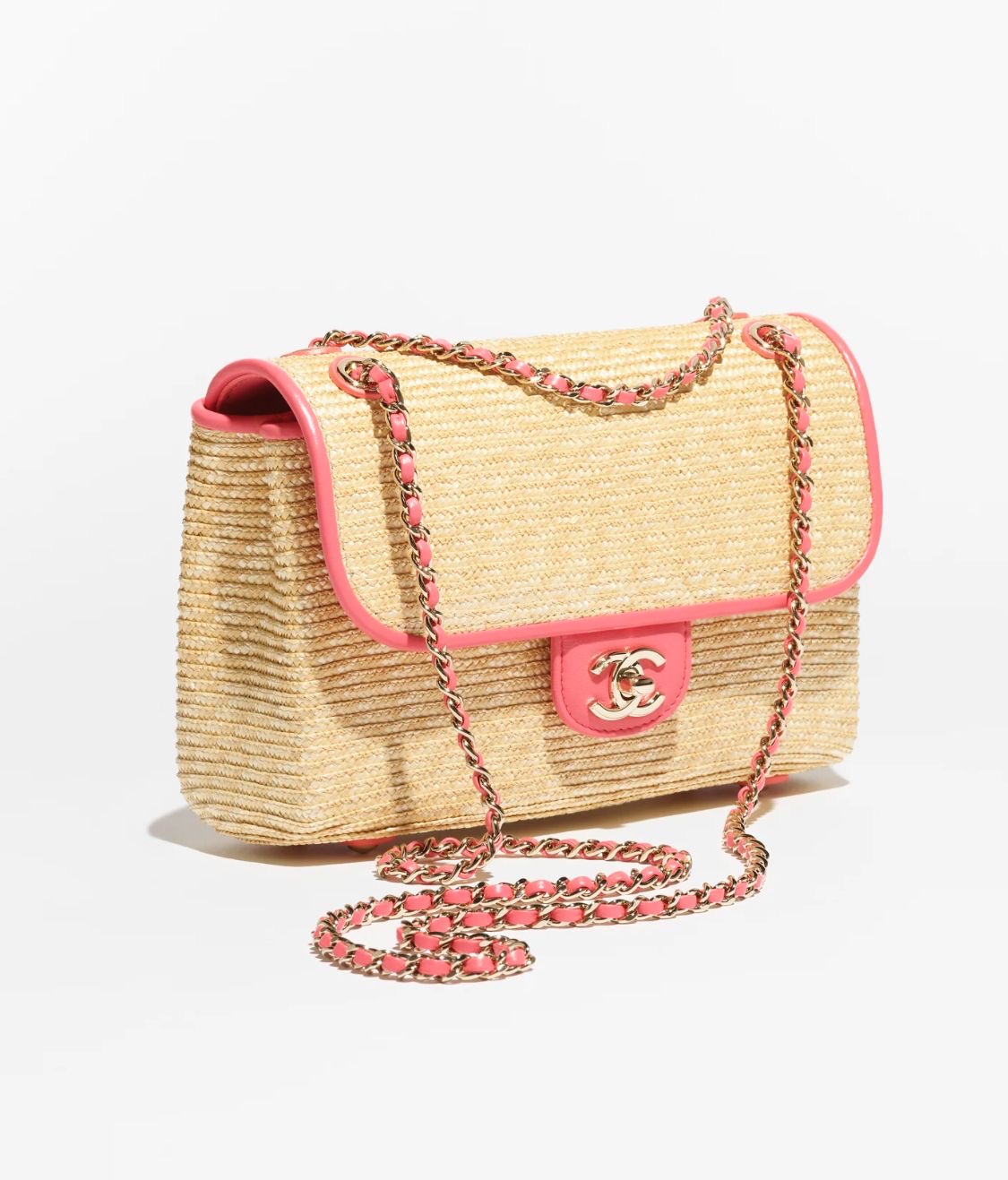 PINK DETAIL BEACH BAG