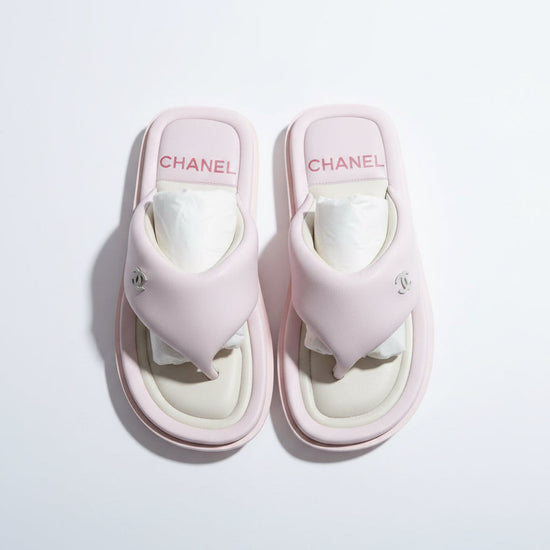 PINK PADDED FLIP FLOPS