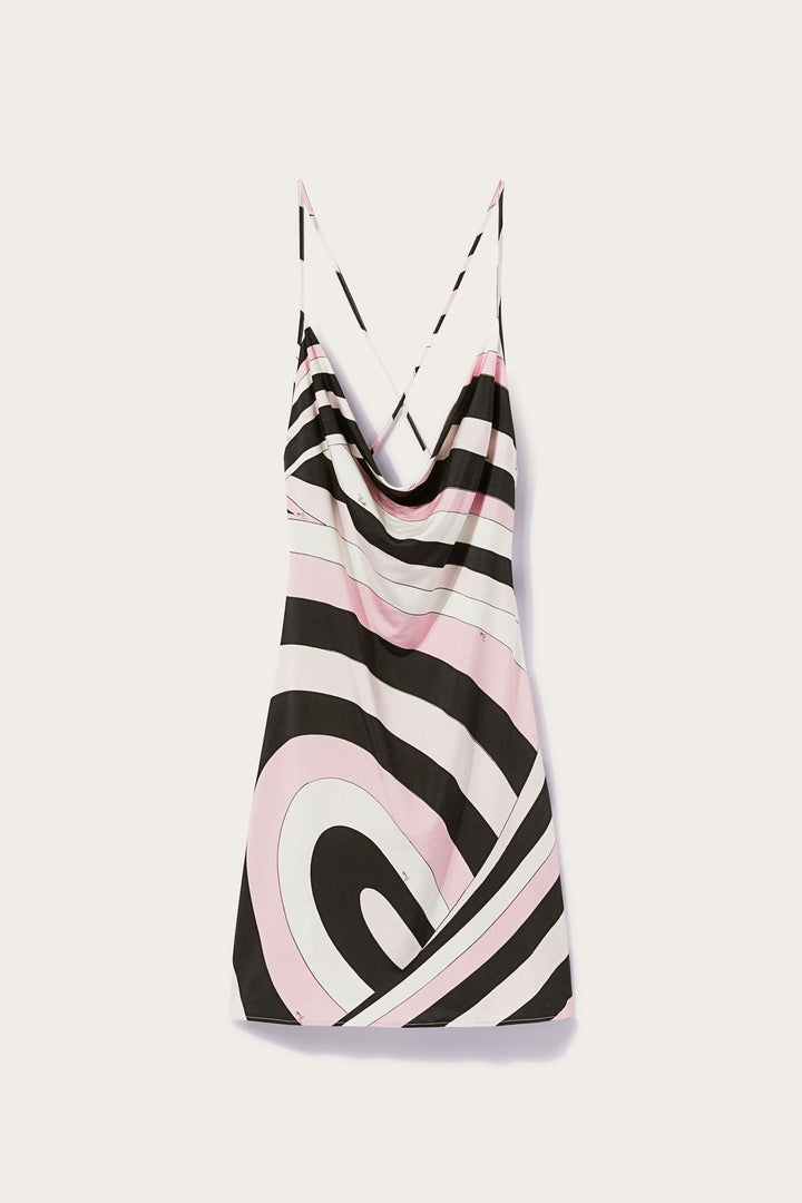 PUC AMILEE PINK BLACK DRESS