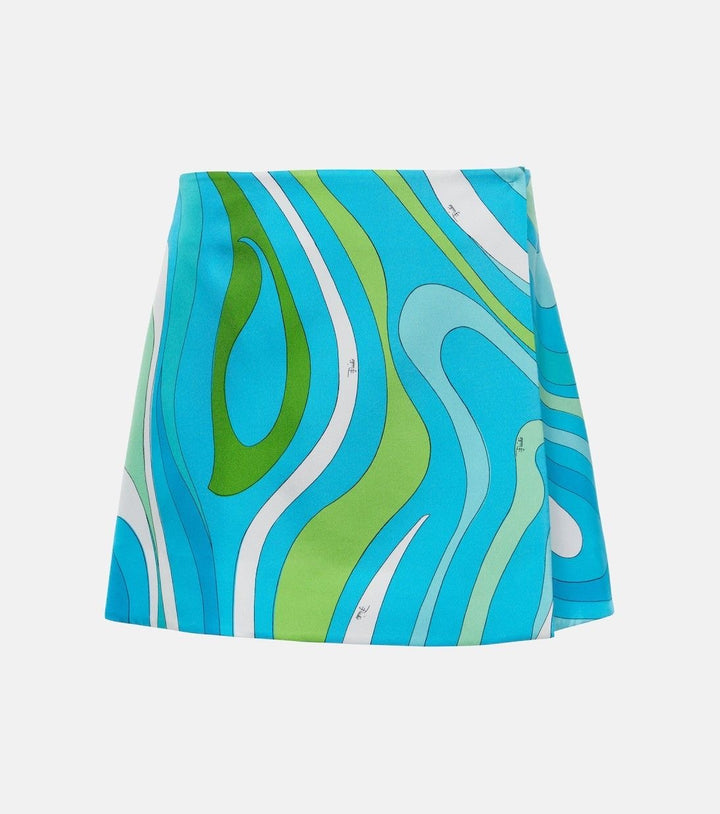 PUC SASIE BLUE GREEN SKIRT