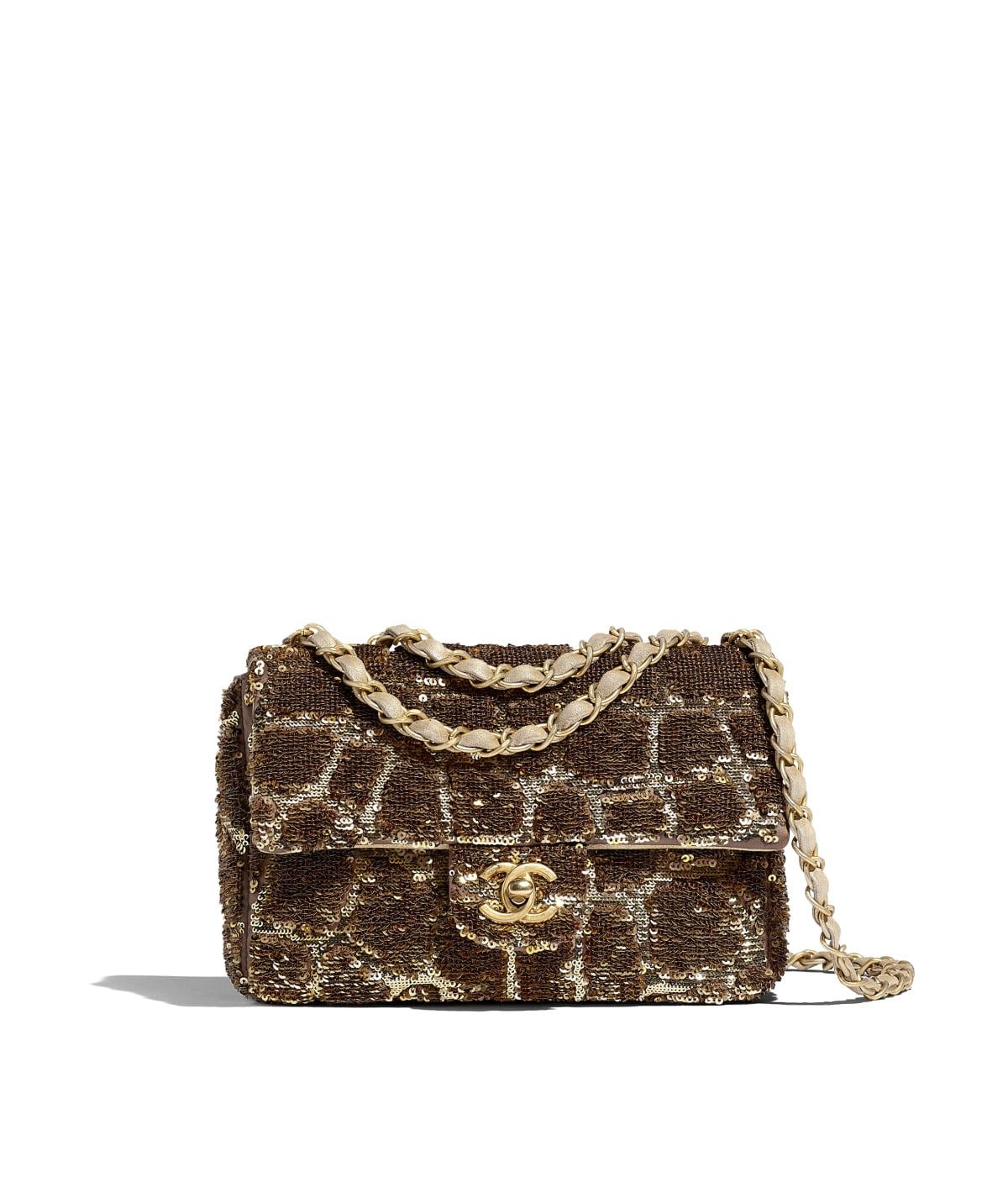 WOVEN SEQUIN BAG