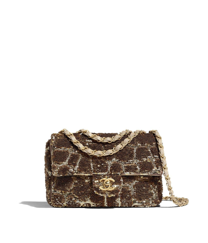 WOVEN SEQUIN BAG